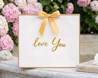 Ensemble de sacs-cadeaux réutilisables - Pour la famille, les amis, le mariage, la demoiselle d'honneur, le garçon d'honneur - Sac cadeau respectueux de l'environnement
