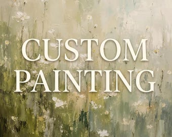 Custom Art Commission from Photo, Personalized Textured Canvas Art, Original Oil Painting, Handmade Acrylic Wall Decor, Housewarming Gift