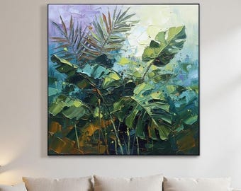 夜の海を描いた明るい厚塗りの絵画「漁港。ジダーノフ」、ソビエト