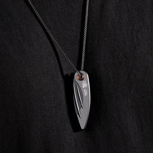 Personalized Pocket Knife  | Echizen Japan Custom EDC Pocket Knife | N25 High Nitrogen Steel Folding Knife Pendant | Engraved Gift