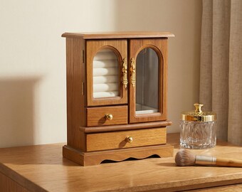 Chinese Style Wooden Jewelry Box Organizer