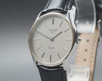 LONGINES 953 6029 33mm Silver Dial Men's Watch Swiss Made Round [Near MINT]