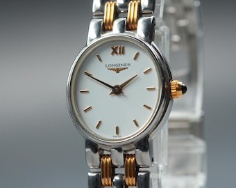 LONGINES L6.206.3 White Dial 20mm Quartz Women's Watch Bracelet [Near MINT]