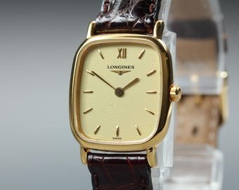 LONGINES Grand Classic L4.141.2 21mm Gold Quartz Women's Watch [Near MINT]