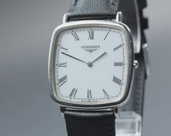 LONGINES Grand Classic 140 7413 White Dial Silver 32mm Quartz Men's Watch