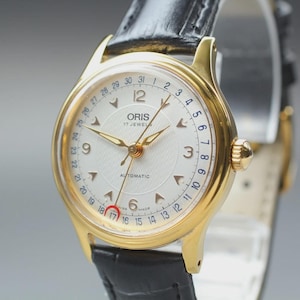 Orologio da uomo automatico ORIS 7458-45 Gold Pointer Date 31 mm Rotondo [Quasi perfetto]