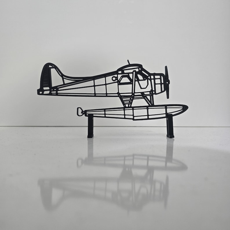 De Havilland Canada DHC 2 MK 3 Turbo Beaver Airplane Silhouette, 3D ...