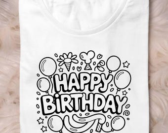 Happy Birthday Svg Png: Fun Typographic Design For Celebrations
