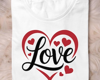 Valentine Heart SVG, Love PNG, Coquette Style (Digital Download)