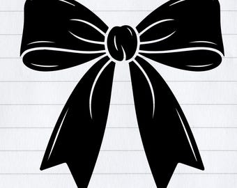 Bow Vector Illustration, Coquette Bow SVG PNG JPG (Digital Download)