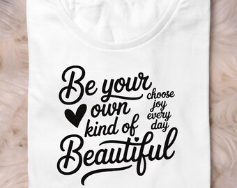 Motivational Affirmations SVG PNG, Positive Slogan Sleeve Design (Digital Download)