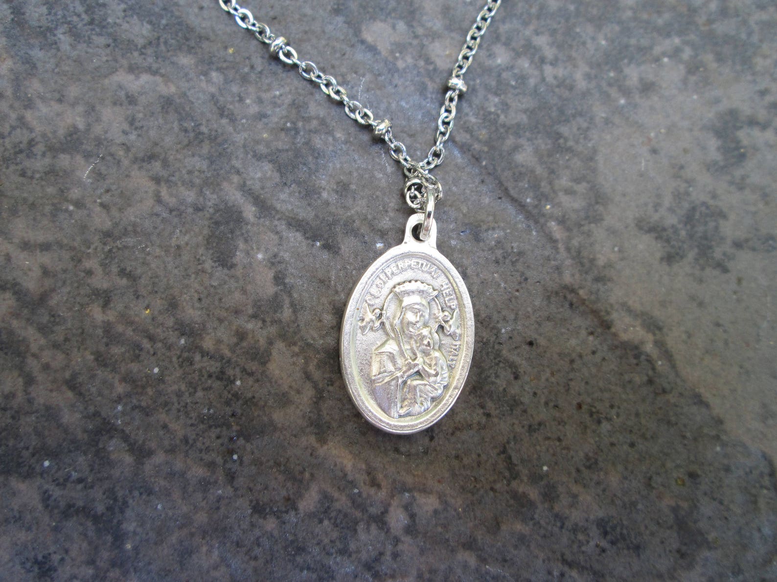 Saint Gerard Medal Necklace With Stainless Steel 19 Etsy