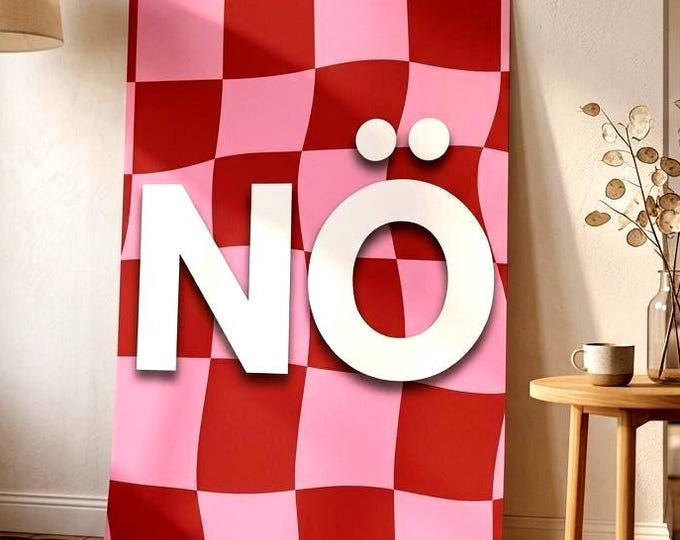 Lower Austria. Poster for clear boundaries | Cheeky typography wall art | Funny statement gift with humor
