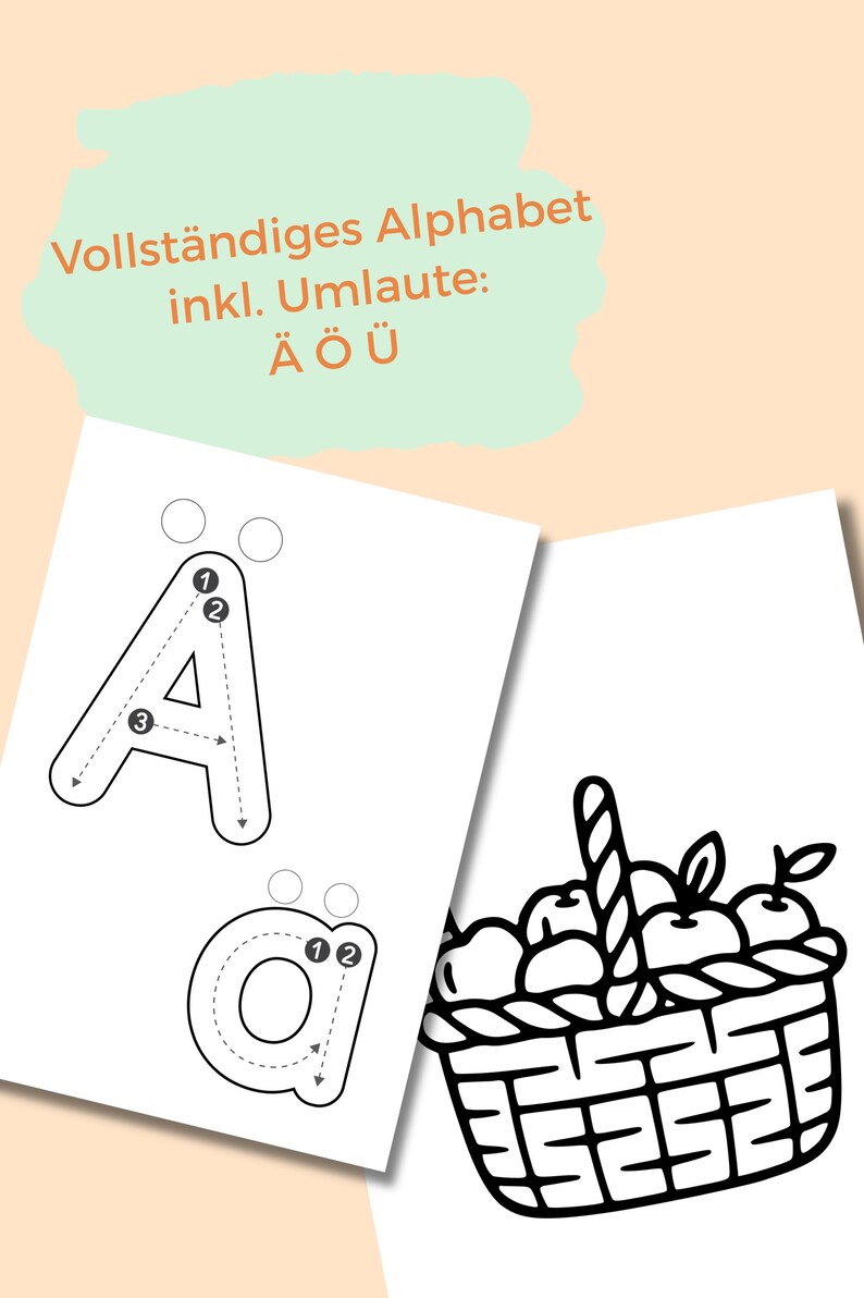 Learning ABC Made Easy – Alphabet Coloring Book With Ä Ö Ü – PDF for ...