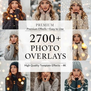 Paquete con más de 2700 superposiciones para edición de fotos: fugas de luz, bokeh y texturas (PNG, JPG)