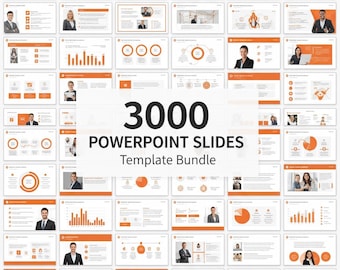 3000 PowerPoint-diasjablonen | Moderne zakelijke presentatie (digitale download)