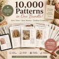 10,000 Crochet Patterns Bundle: Amigurumi, Blankets, Sweaters, Baby Clothes (PDF Download) product logo