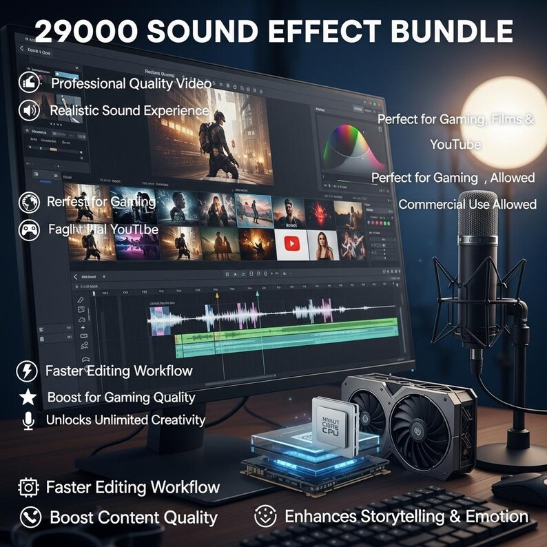 29000+ Sound Effects Library, Royalty-free Audio Pack (WAV/MP3) - Etsy
