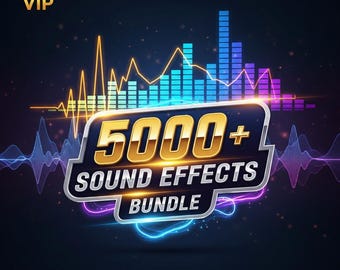 Bundel met 5000+ geluidseffecten | Ultiem SFX-pakket | Digitale download | Gaming, YouTube, TikTok, film, bewerking