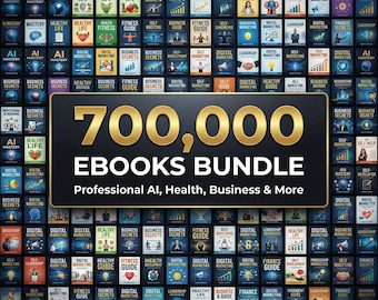 700000 eBook Bundle Mega Pack | Business, Self Help, Finance, Marketing, Digital Library, Instant Download
