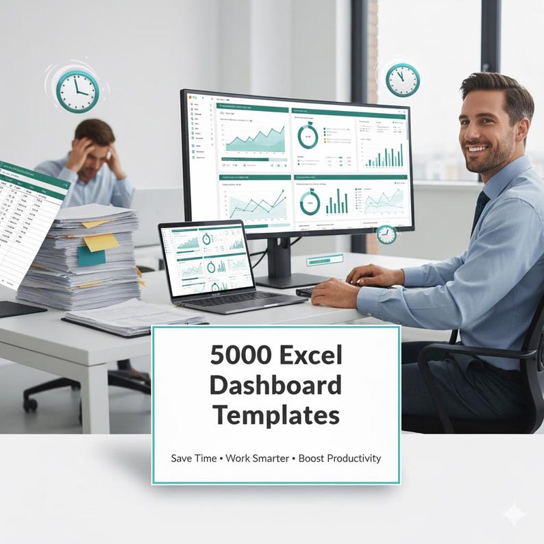 5000+ Excel Templates Bundle Business, Finance, Tracker & Planner