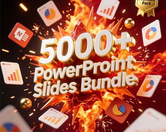 Bundel 5000 PowerPoint-diasjablonen | Moderne zakelijke presentatie (digitale download)