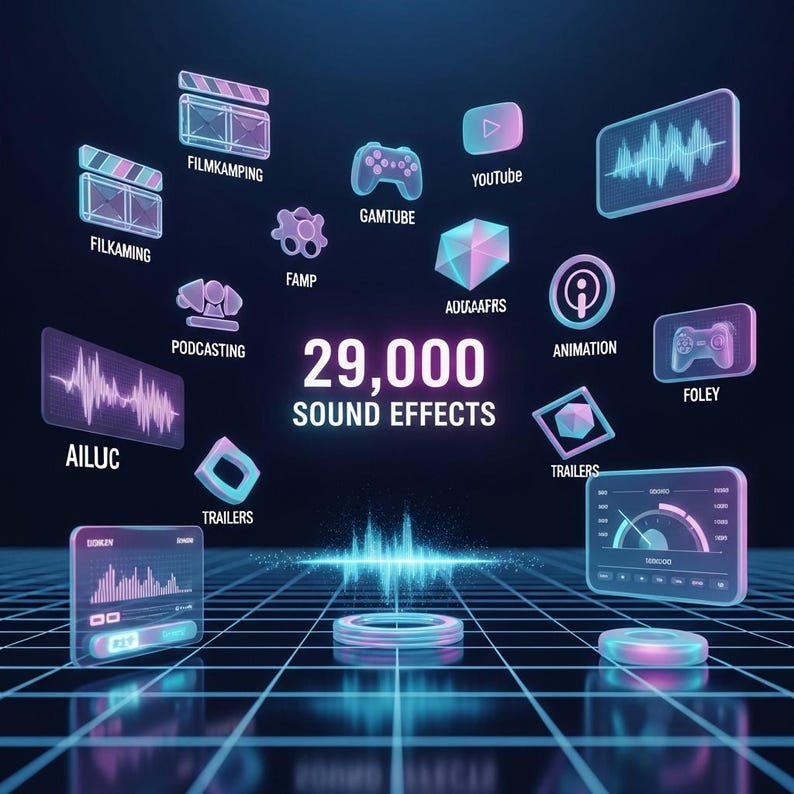 29000+ Sound Effects Library, Royalty-free Audio Pack (WAV/MP3) - Etsy