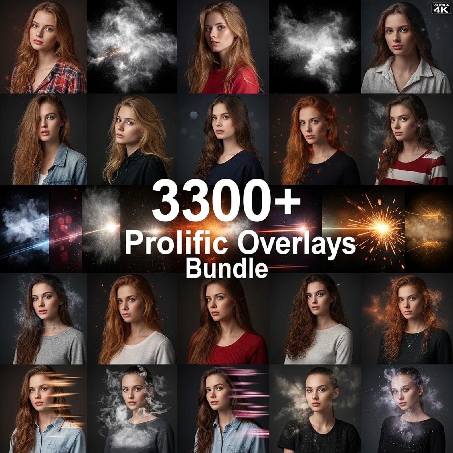 3300+ Photo Overlays Bundle | PNG & JPG for Photoshop Editing - Etsy