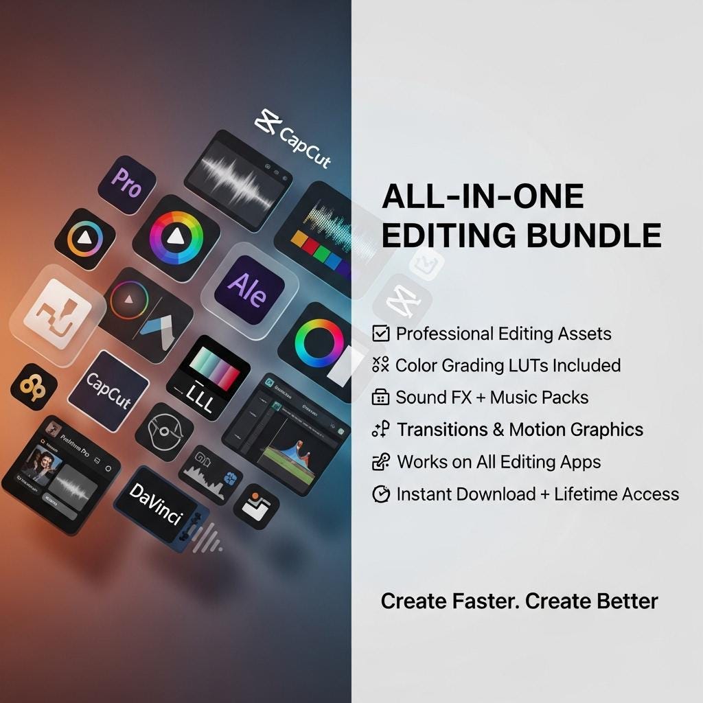 Video Editing Bundle | 1000+ Transitions, Effects, Presets, Luts ...