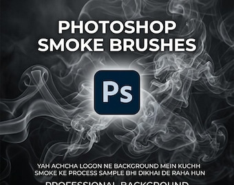Photoshop Rookborstelbundel | Realistische en dampeffecten | Digitale rookoverlays voor