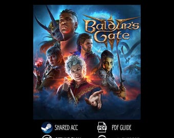 Baldur's Gate 3 / Versión para PC sin conexión / Guía de instalación sencilla / Entrega inmediata