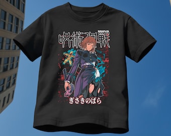 Nobara Kugisaki T-Shirt, Tokyo Jujutsu High Bootleg Style, japanische Anime Streetwear