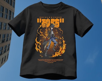 Sabo T-Shirt, Flame Imperator Bootleg Style, Japanische Anime Streetwear