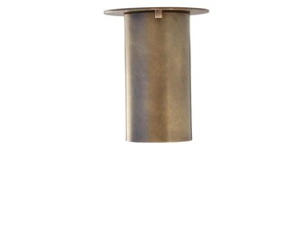 Mid Century Modern Brass Ceiling Spotlight – Minimalist Cylinder Flush Mount Fixture