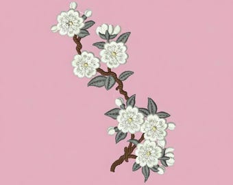 Sakura Branch Embroidery Design, Floral JEF File (Digital Download)
