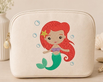 Mermaid Embroidery Design Bundle | Ocean Princess Embroidery Pattern (PES, JEF)