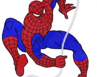 Web Slinger Superhero Appliqué Embroidery Design DST Format
