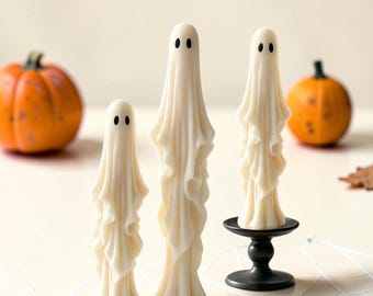 Long Taper Candle Silicone Molds, Halloween Spooky Mold-DIY ,Halloween candle Fall decor Autumn decor