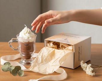 Candle Iced Coffee, Latte, Soy Wax Coffee Candle,Cafe Decor Gift for Coffee Lovers