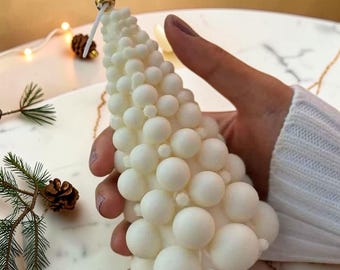 Christmas candle mold, Elk & Tree Silicone DIY Craft Set,  Winter Home Party Favor , Concrete Raysin Casting Mold, Epoxy Resin Gift macking.