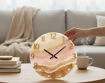 Epoxy Resin Wall Clock Mold – Silicone Clock Mold – DIY Clock Making – Round Mold with Numbers – Resin Craft Supplies