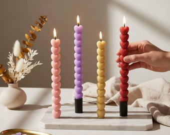 Long Geometric Pillar Aroma Candle Mold,Candle Home Table Decoration Ornaments Mold,Candle Mold-Long Tapper