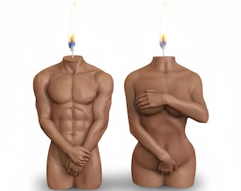 3D Body Candle Mold Set, Female & Male Silicone Molds for DIY Crafts , Nude Figure Silicone Mold, Artistic Body Shape,Epoxy Resin Mold