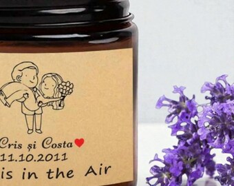 Personalized Photo Scented Candle, Custom Amber Jar Keepsake, Anniversary Gift,Unique Gift for Any Occasion