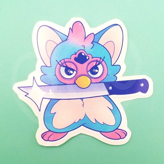 Furby Knife Sticker - Etsy