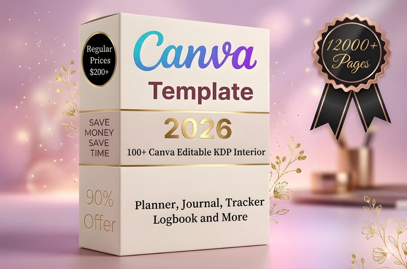 Canva Editable Templates KDP Interior Bundle Journal Planner Tracker ...
