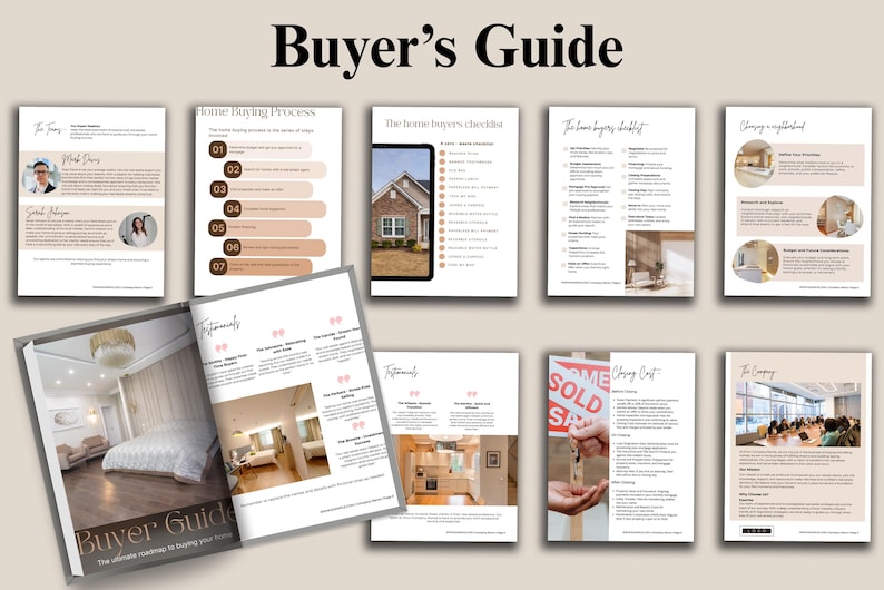 Premium realtor branding kit mockup with 650 Instagram templates including posts, stories, reels covers, and real estate guides