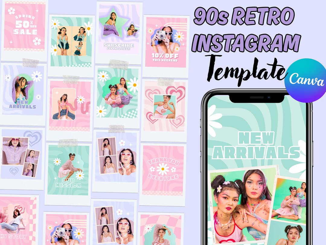 Y2K Instagram Templates Y2K AESTHETIC Instagram Templates Y2K Fashion ...