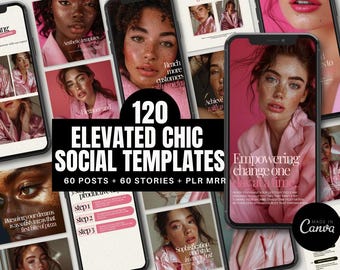 Plantillas modernas para historias y publicaciones de Instagram, kit para agencias de redes sociales, carruseles para narración de historias en Instagram, plantillas de Instagram para coaching (MRR)