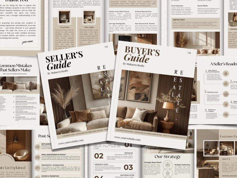 Real estate social media templates bundle mockup with Canva editable Instagram posts, stories, and luxury feminine branding aesthetic